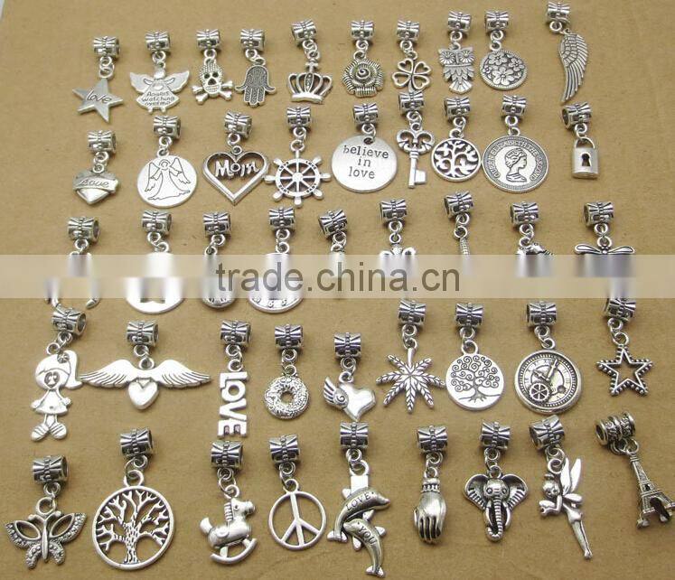 Dangling "Cross" Charm Bead for Snake Chain Charm Bracelet,Charm Bead for Snake Chain Charm Bracelet,encanto cruz