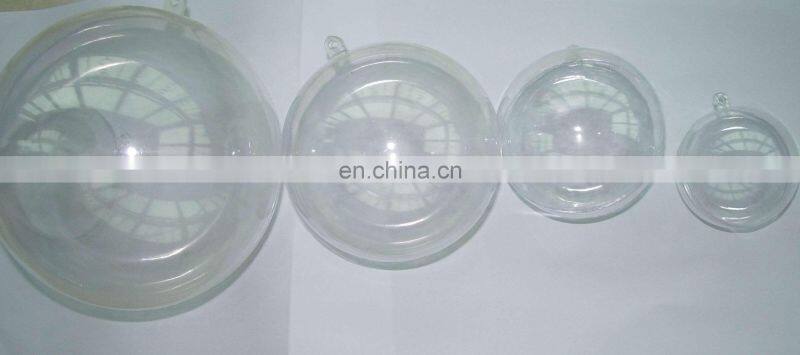 open plastic clear chtistmas balls dia.6cm,8cm and 10cm