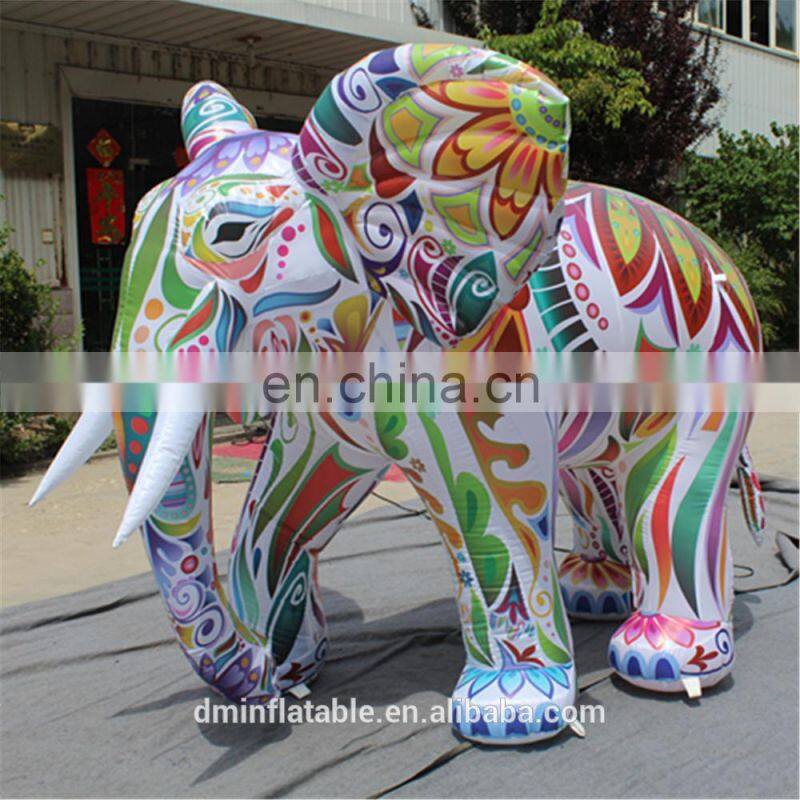 Giant Inflatable elephant with LED for nightclub decoration