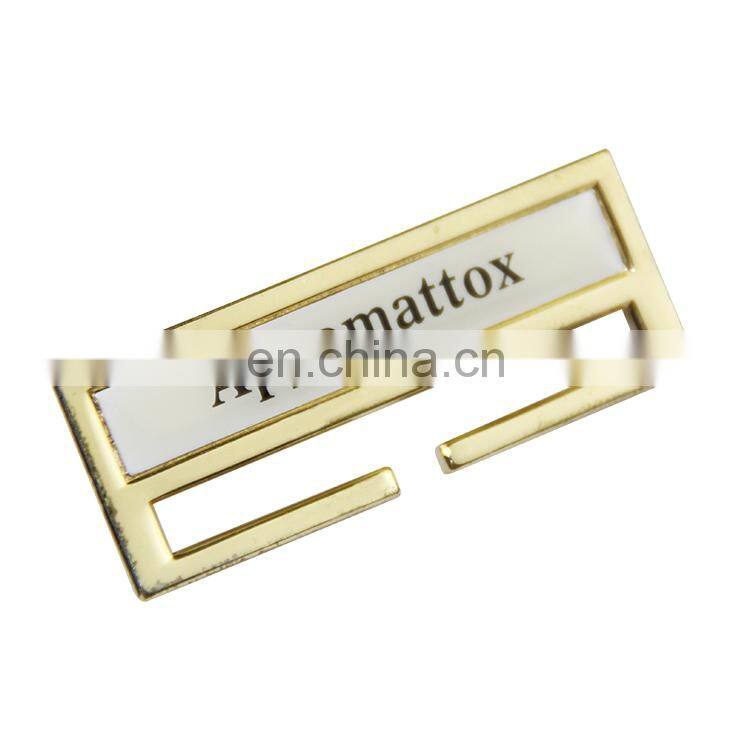 custom die struck soft enamel badge pin name badge