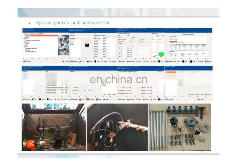 Auto electronic equipment CRS708C diesel common rail fuel injection pump test bench price