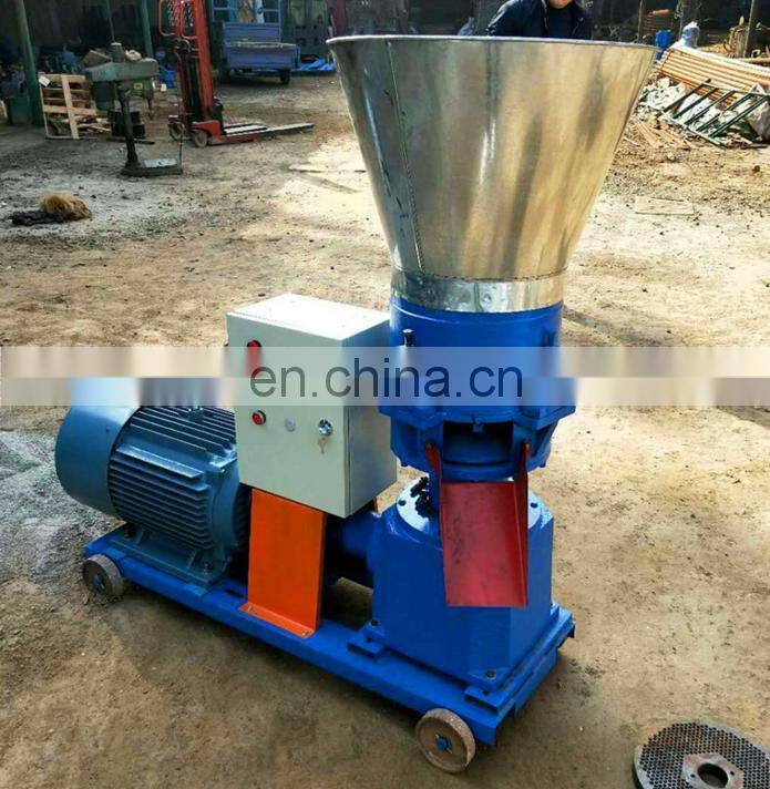 High Output Animal Feed Flat Die Fodder Wood Pellet Granulator Machine