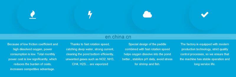 ECO Shrimp/fish farm Use and/ impellers paddle wheel aerator
