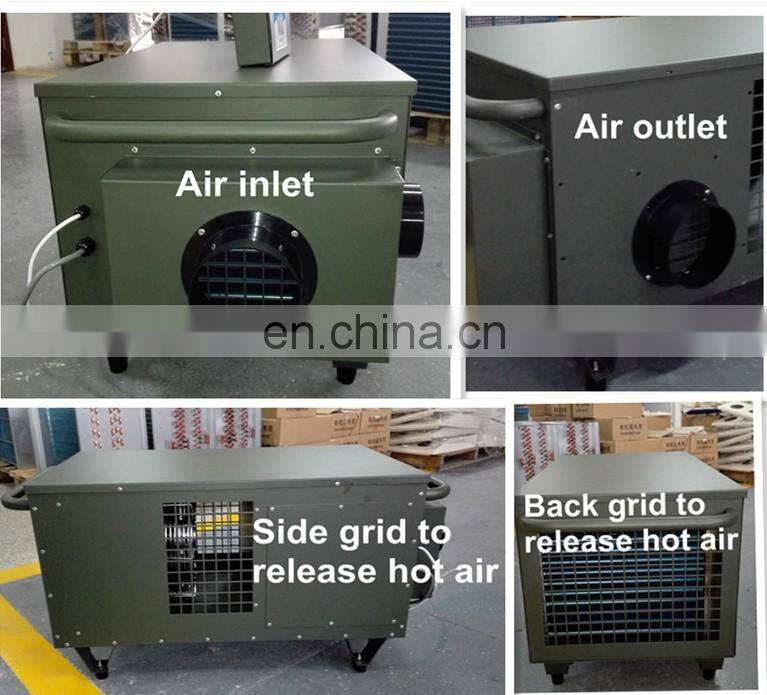 Stainless steel tent air cooler for outdoor use