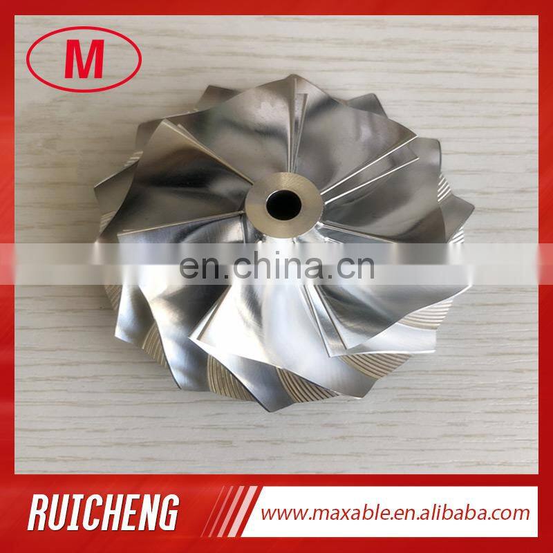 T04E 62.45/82.36mm 7+7 blades high performance turbocharger billet/milling/aluminum 2618 compressor wheel For GTX3582 turbo