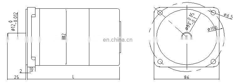 OD 82 mm 220v 1000 rpm 2200 rpm brushed 12v dc high speed permanent magnet motor BMM313