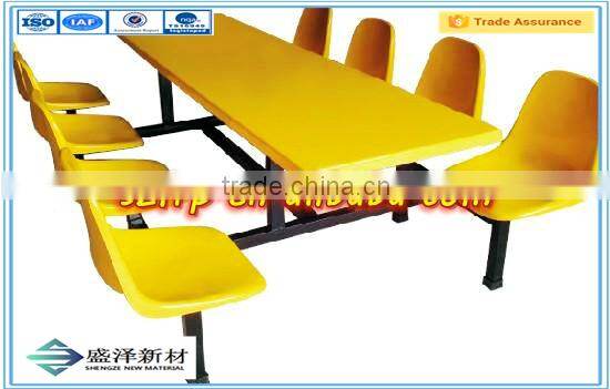 fiberglass dining hall chair table