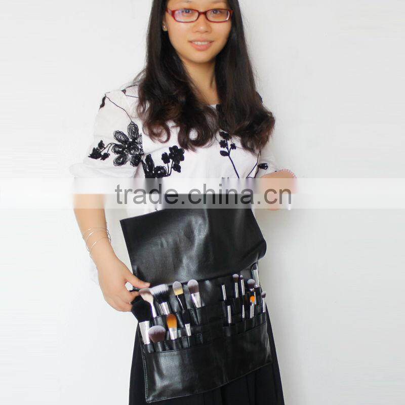 Professional cosmetic makeup brush belt