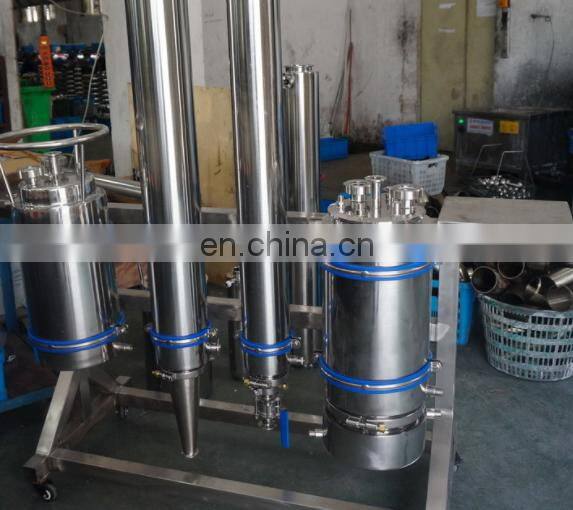 Sanitary Stainless Steel Pipe Clamp with insert with pipe hanger or with FNPT pipe for extraction rack
