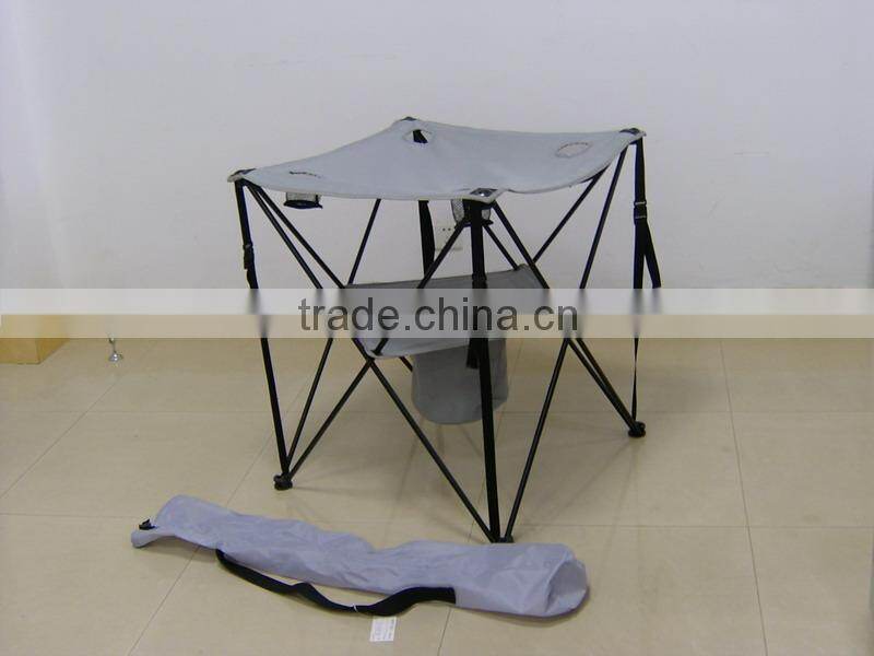 camping folding table with two cup holder