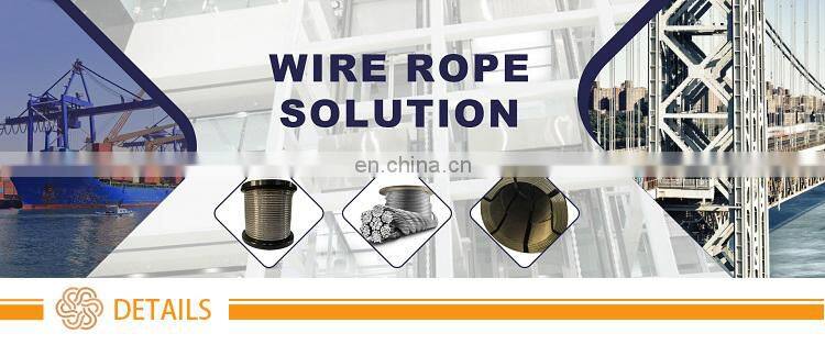 High Tensile Galvanixe Wire Rope 8X19 Manufacturer Elevator Wire Rope