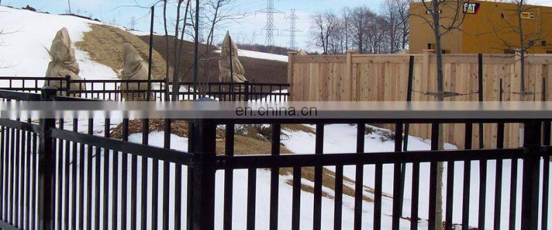 high quality smooth top steel fencing