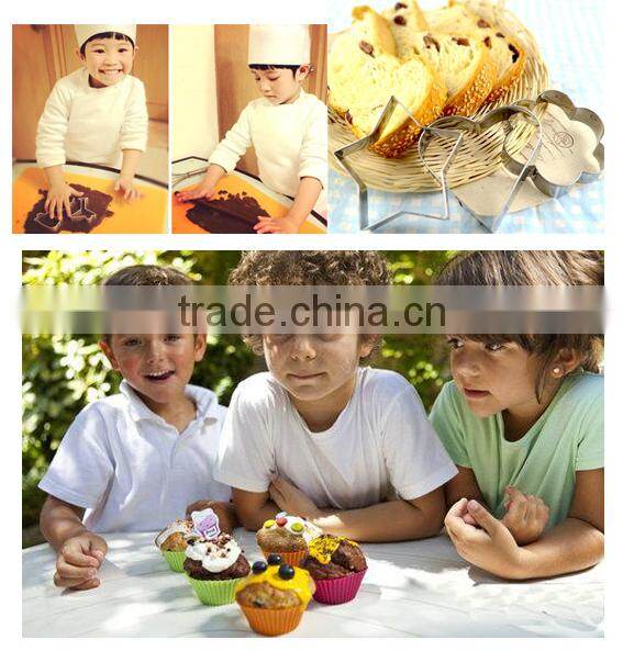 2015 High quality heart shaped stainless steel cookie cutter, dog shape cookie cutter, beard cookie cutter