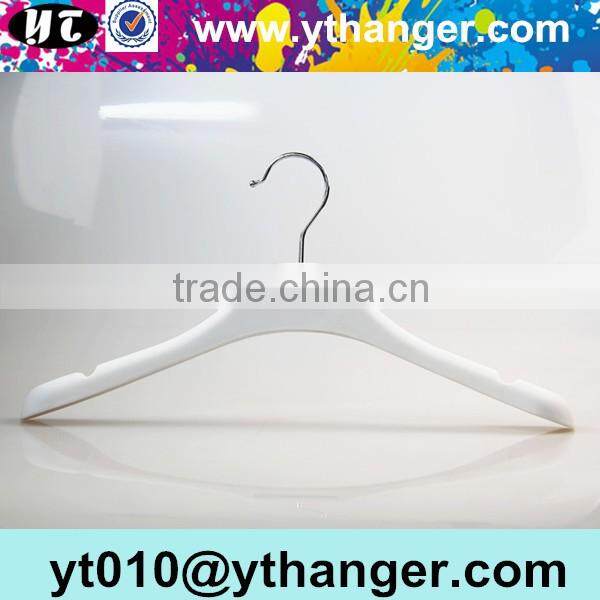 YY0441 wood grain rubber coated clothes hanger rubber paint non-slip coat plastic hanger