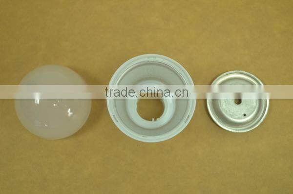 E27 7W A55 LED Plastic Aluminum Heatsink