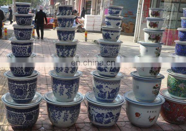 7 different sizes SET jingdezhen blue and white ceramic garden flower plant pots wholesale