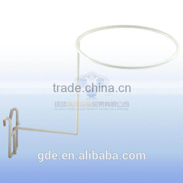 150mm metal hat display rack to grid wall