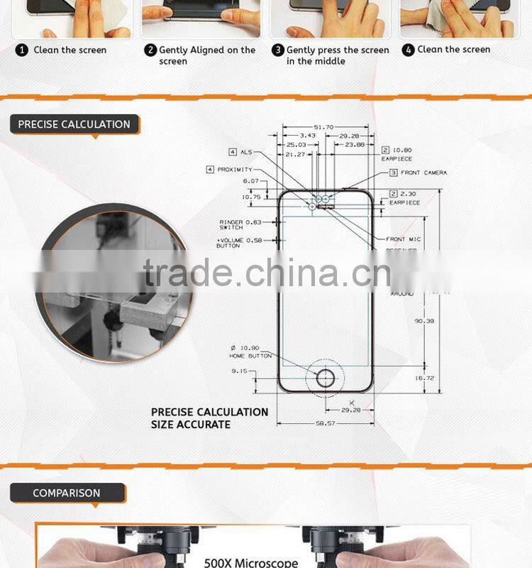 Manufacturer screen protector tempered glass for iphone 6,9H tempered glass screen protector for iphone 6 glass screen protector