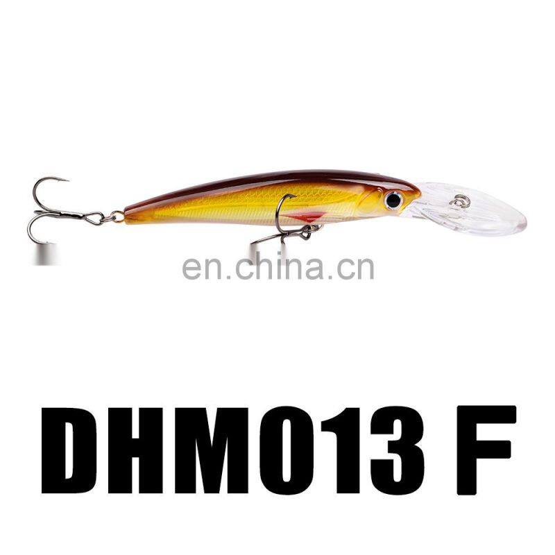 Lure17cm/32gForeign trade plastic false bait sea fishing artificial lure China fishing silicone bass hooked leurre de pche black