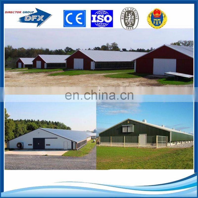 Commercial used steel trusses chicken broiler poultry shed design