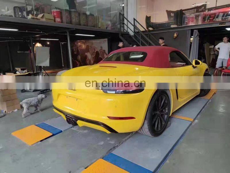 Runde Top Ranking Quality PP Material For Porsche 718 Boxster Upgrade GTS Style Front Bumper Front Rear Lip Body Kit