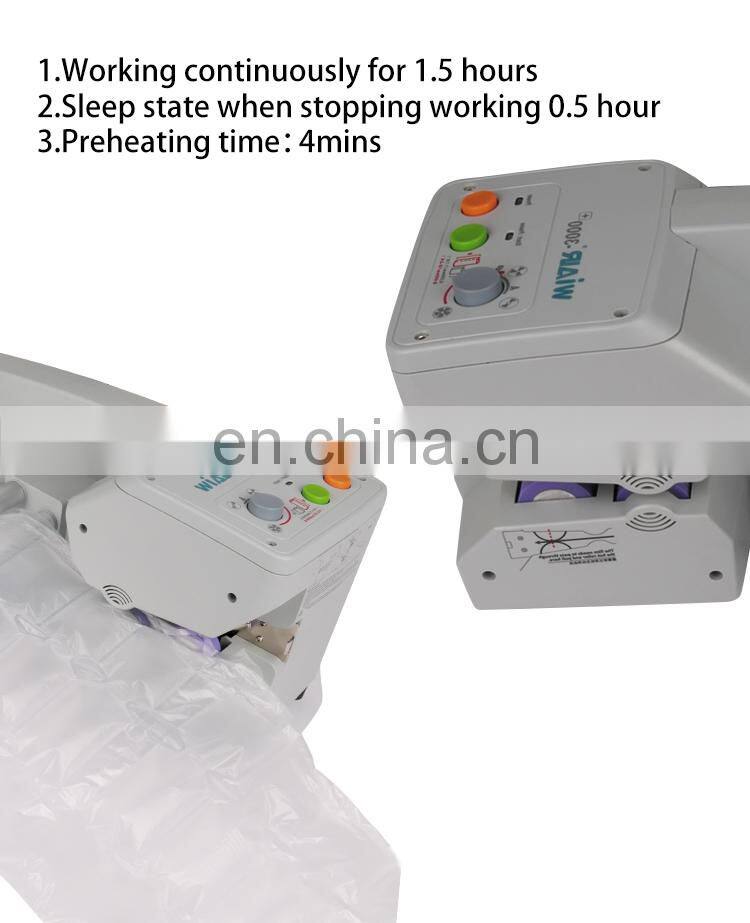 Top Quality 120W Air Plastic Inflatable Film Roll Bag Bubble Packing Cushion Making Machine Price With Air Pillow
