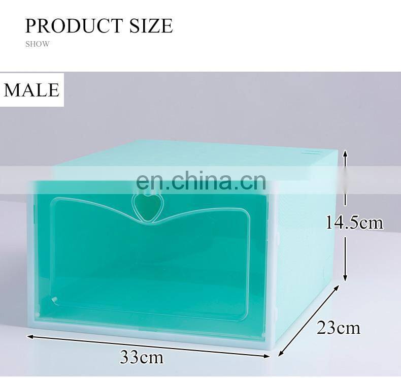 stackable Magnetic Clear Shoe Box Storage