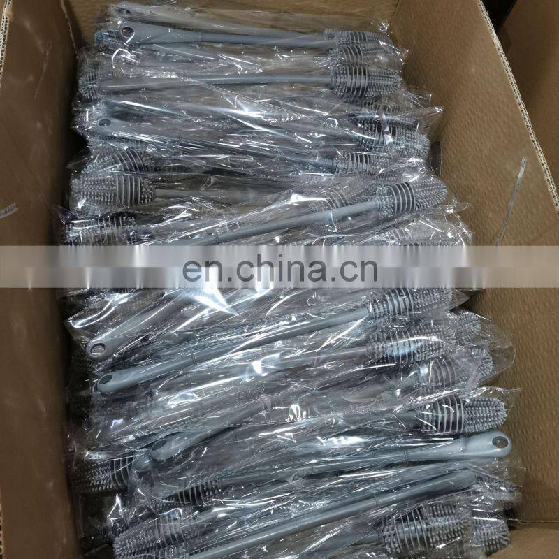 Silicone Cup Brush Cup Scrubber Glass Cleaner Kitchen Cleaning Tool Long Handle Drink Wineglass Bottle Glass Cup Cleaning Brush