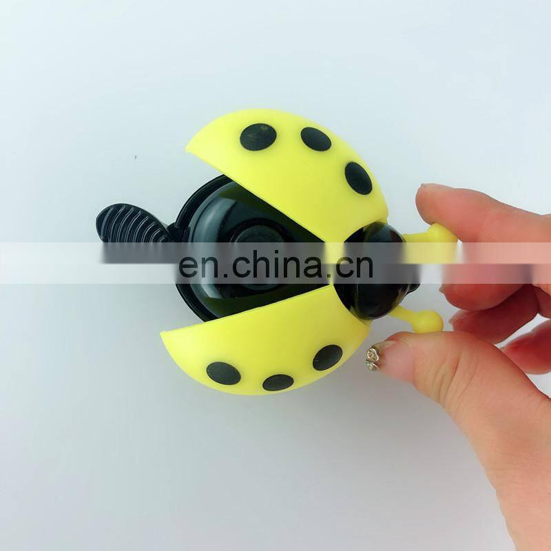 Aluminum Alloy Bicycle Bell Ring Lovely Kid Beetle Mini Cartoon Ladybug Ring Bell For Cycling Bicycle Bike Bell