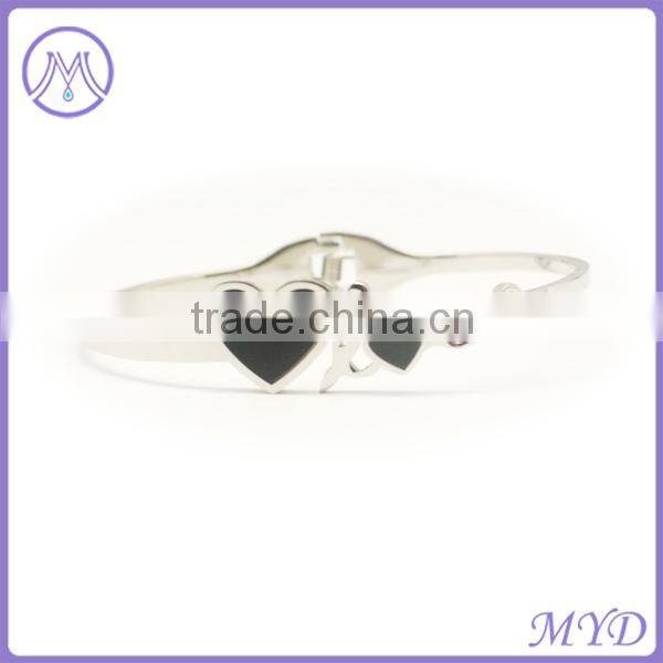 Fashion Design Angel Stainless Steel Bangle Bracelet Mothers Day Jewelry