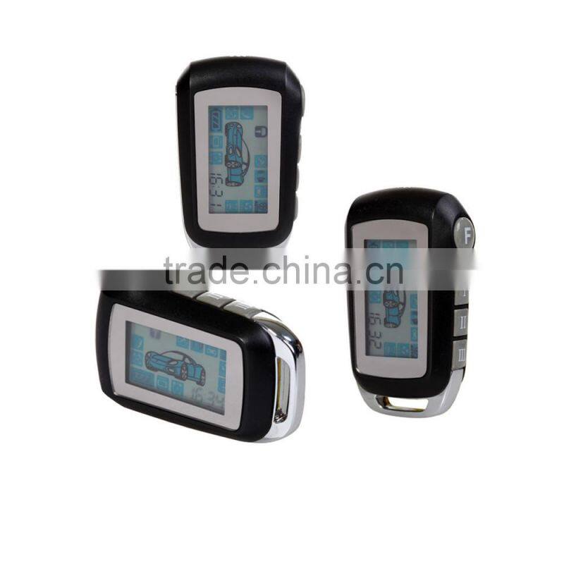 New design two way car alarm system with lcd remote with high quality from China