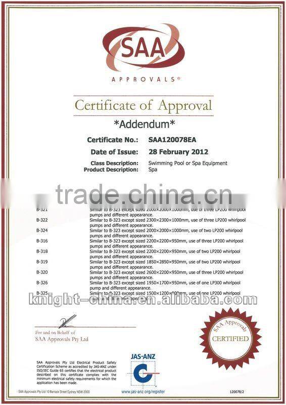 Seattle Night Series European Style HOT TUB WITH Balboa Control Pack have CE,ROHS APPROVAL,OUTDOOR SPA USE