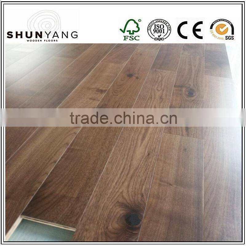 Indoor Usage 189mm American Walnut Multi layer Engineered Wood Floor