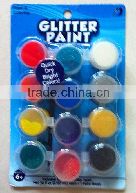 3D GLITTER GLUE DIY 10 COLORS 10 ML NON-TOXIC PROMOTION