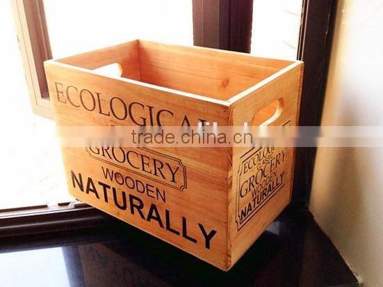 Eco-friendly custom wooden zakka storage box