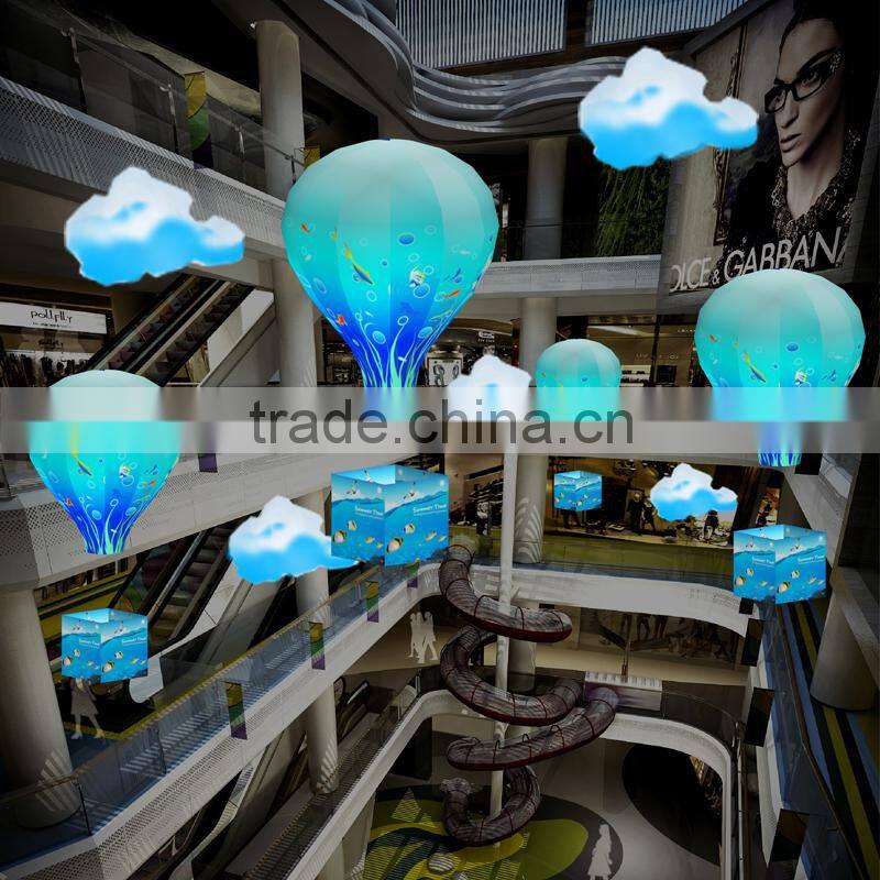 hot sell inflatable hanged LED balloon/hot air balloon /inflatable hanging ball