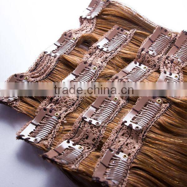 100% high quality Remy Human Hair Clip In Hair Extension