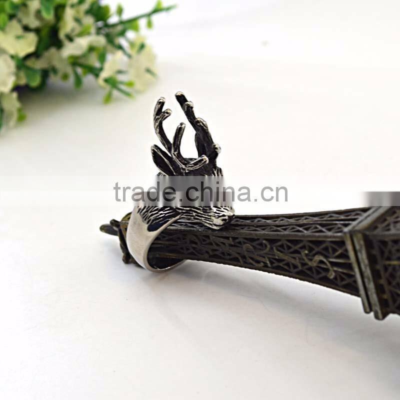 fashion jewelry rings for woman and men animal shape biker men's ring