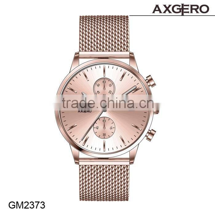 OEM branded japan movt quartz stainless steel back excel chrono wrist watch price