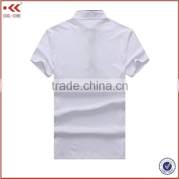 2016 Alibaba China supplier plain Mandarin collar t-shirt