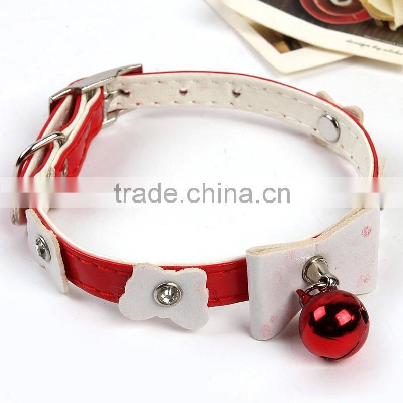 Pet products Pet collar bells dog collar Ribbon cat collar
