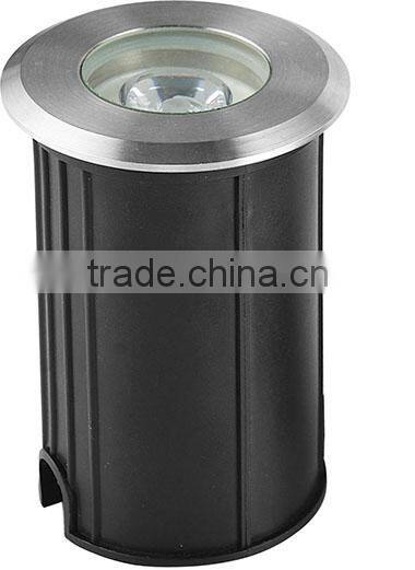 Stainless steel 1W IP67 led groud lights LED 12V Outdoor recessed Driveway up light