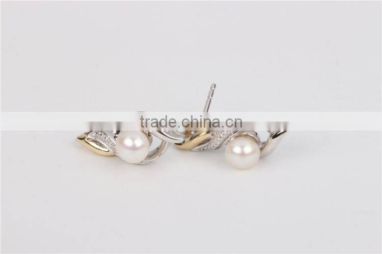 New Fashion cheap Earring Pearl silver jewelry set