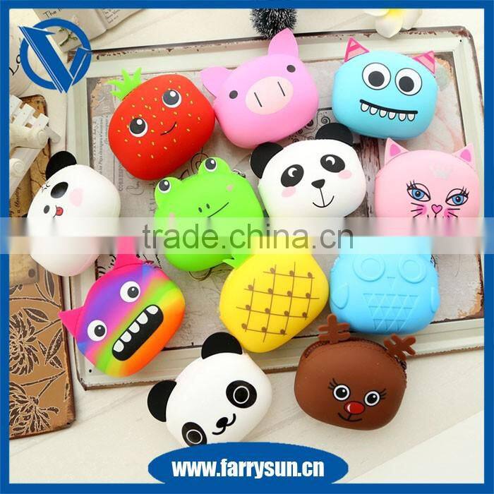 Cheap Price mini silicone rubber change purse colorful kids change purse