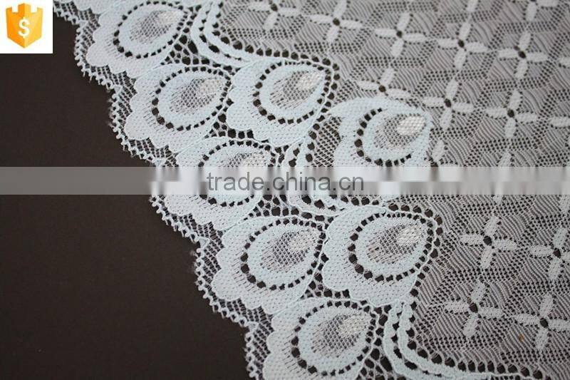 2016 cheap french swiss cotton lace material hot sale width 18cm for underwear