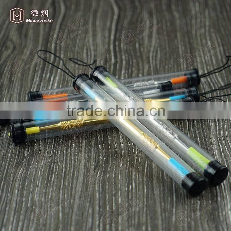 Dabber tool 120mm double sided oil dab wax tool in sliver and gold color Hot sale Wax and dry herb vaporizer titanium dab tool