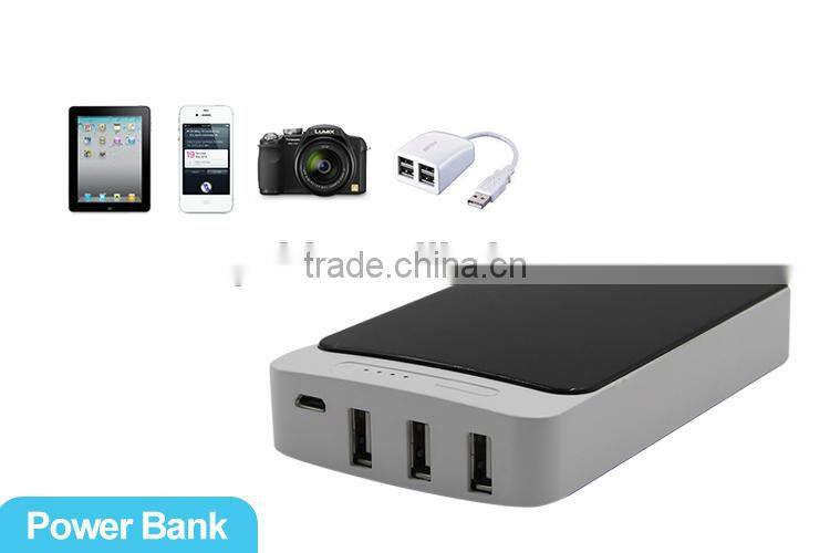 Alibaba Popular selling Power Bank with different capacity for choose 3 USB Port to charge together