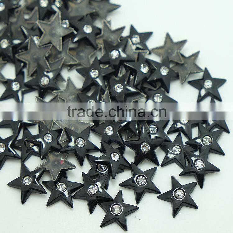 Wholesale Star Hot Fix Studs with Crystal,Silver,Black Nickel,Gold Colour Hot Fix Alloy Studs, Hotfix Zinc Alloy Studs in China