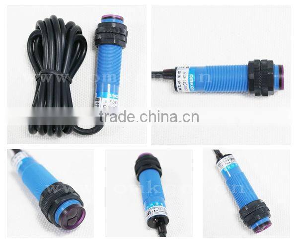 M18 NPN NC 10cm DC three wire diffuse type infrared switch photoelectic proximity sensor E3F-DS10B2