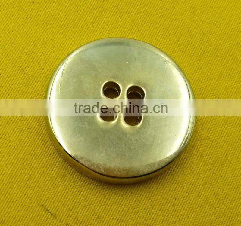Ligh Glod High Gloss NF 4 holes sew-on metal button For ladies wear --- MS3426